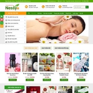Mẫu website mỹ phẩm