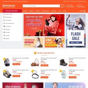 Mẫu web shop thời trang 01