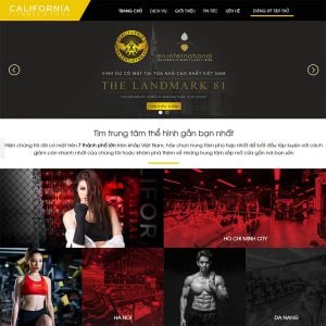 Mẫu website phòng GYM