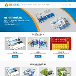 Mẫu website in ấn 01