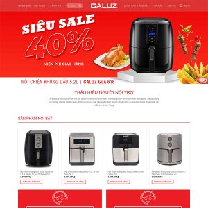 Mẫu giao diện website đồ gia dụng