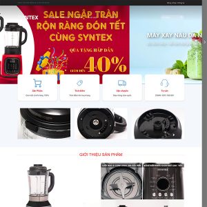 Mẫu giao diện website đồ gia dụng 02