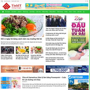 Mẫu giao diện website tin tức