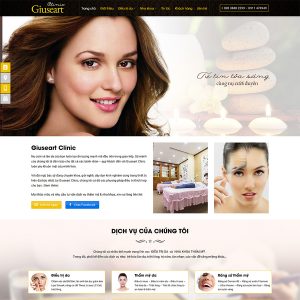 Mẫu website Spa