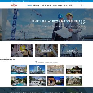 Mẫu web giới thiệu cty xây dựng