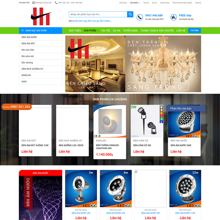 Mẫu website bán hàng