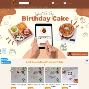 Website bán bánh sinh nhật