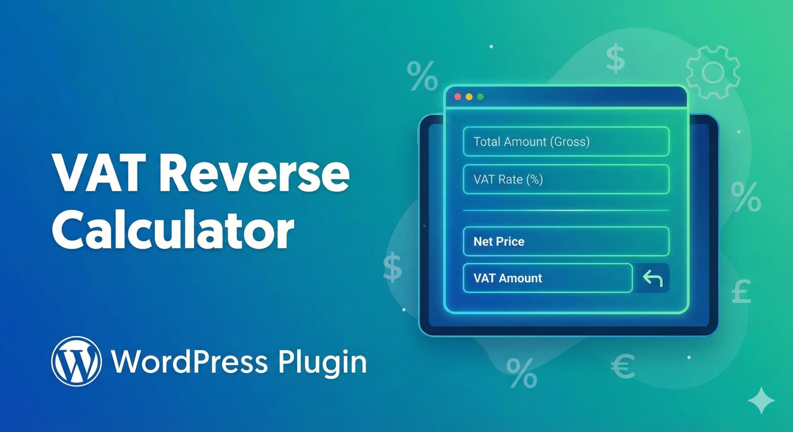 Tính VAT ngược cho Wordpress